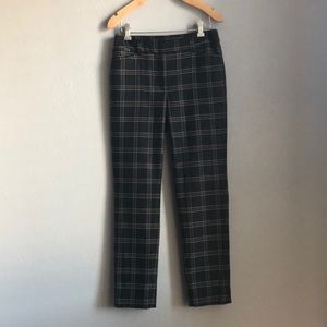 WHBM Plaid The Slim Ankle Pants